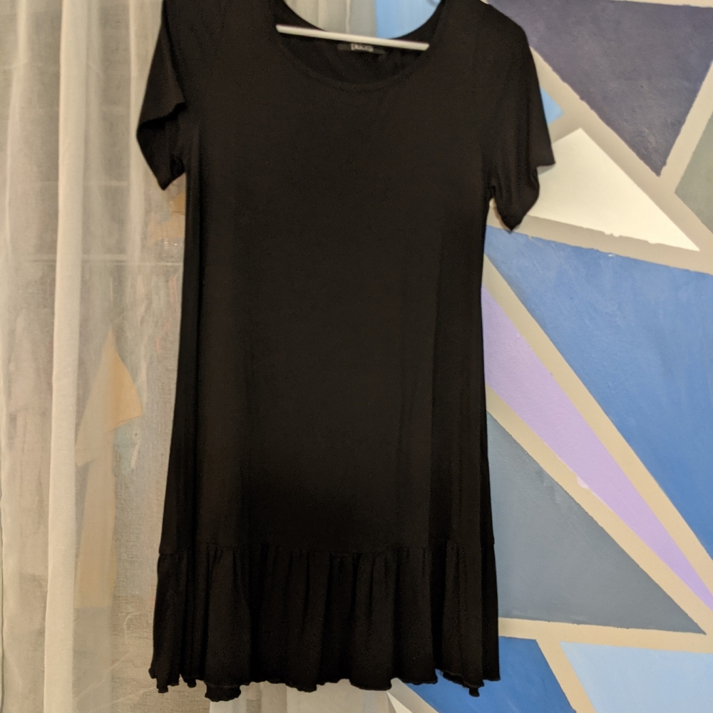 Black t-shirt dress
